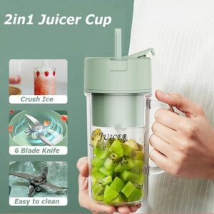 Portable Crusher Juicer With Mini Juice Cup & Straw (340ml)